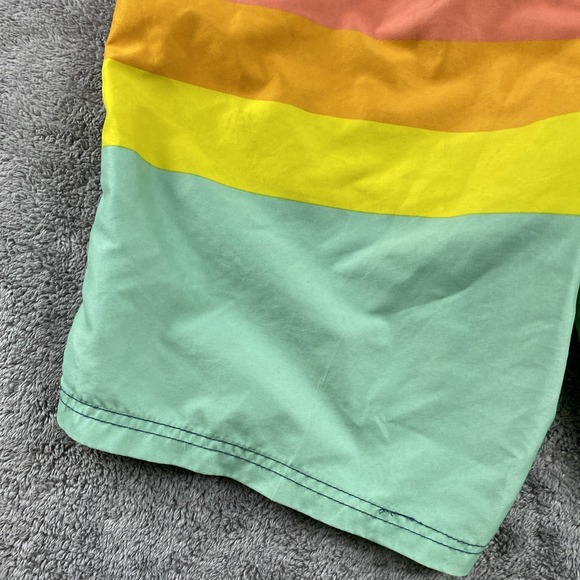 Kanu Swim Trunks Men's Size Medium‎ Multi color Green Yellow Orange Red Blue - Picture 10 of 15